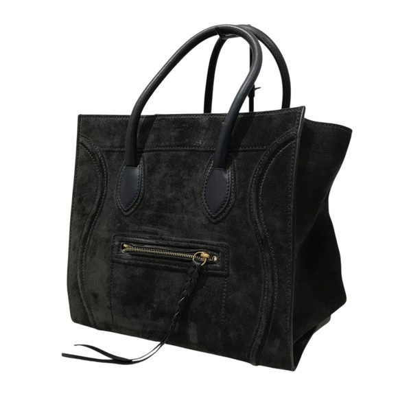 Celine Black Bag Luggage Suede - Picture 2 of 7